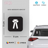 Zaqiz Stickers Durable Advocate Stickers – Perfect for Cars & Bikes